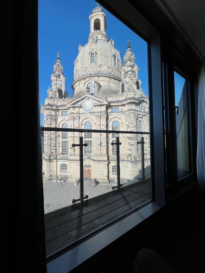 Einzigartiges Panoramaapartment An Der Frauenkirche เดรสเดน ภายนอก รูปภาพ